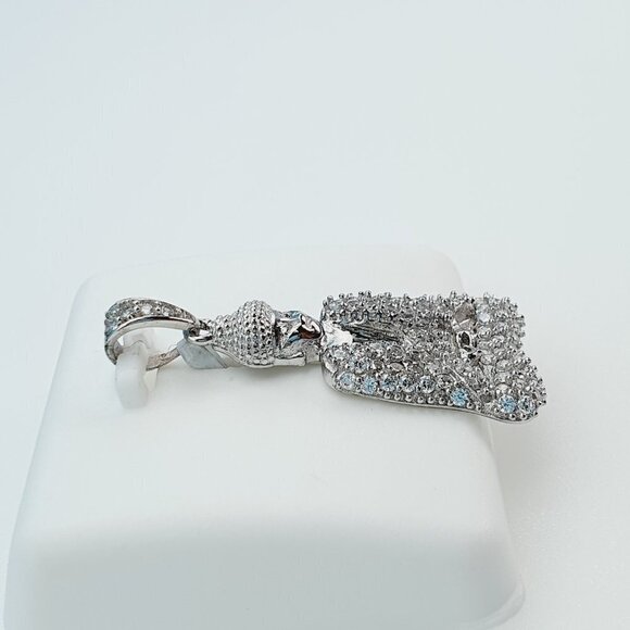 "925 Sterling Silver Cubic Zirconia Pendant, UU1P6A6048 - Picture 7 of 8